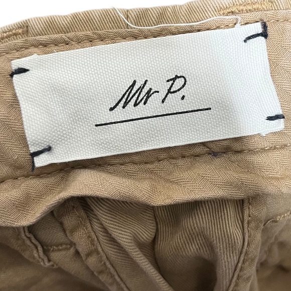 Mr. Porter Slim Fit Pants Men’s 30 Sand Cotton Casual Minimalist - Picture 9 of 11